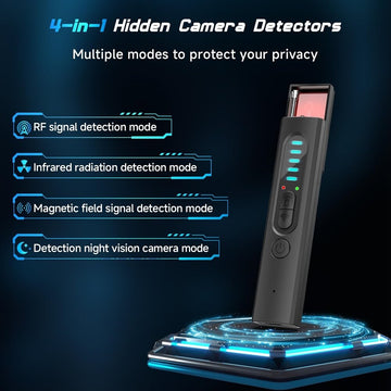 Wireless Signal & Hidden Camera Detector, 6 Levels Sensitivity Portable Anti Spy Camera/GPS/Bug/Tracking Device Detector for Hotels, Home, Car, Office - Imported from UK